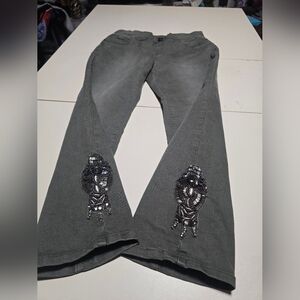 Soft Surroundings Charcoal Flare Jeans